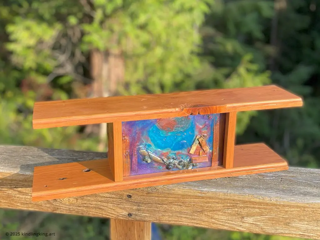 Handmade Led Resin And Wood Lightboxes