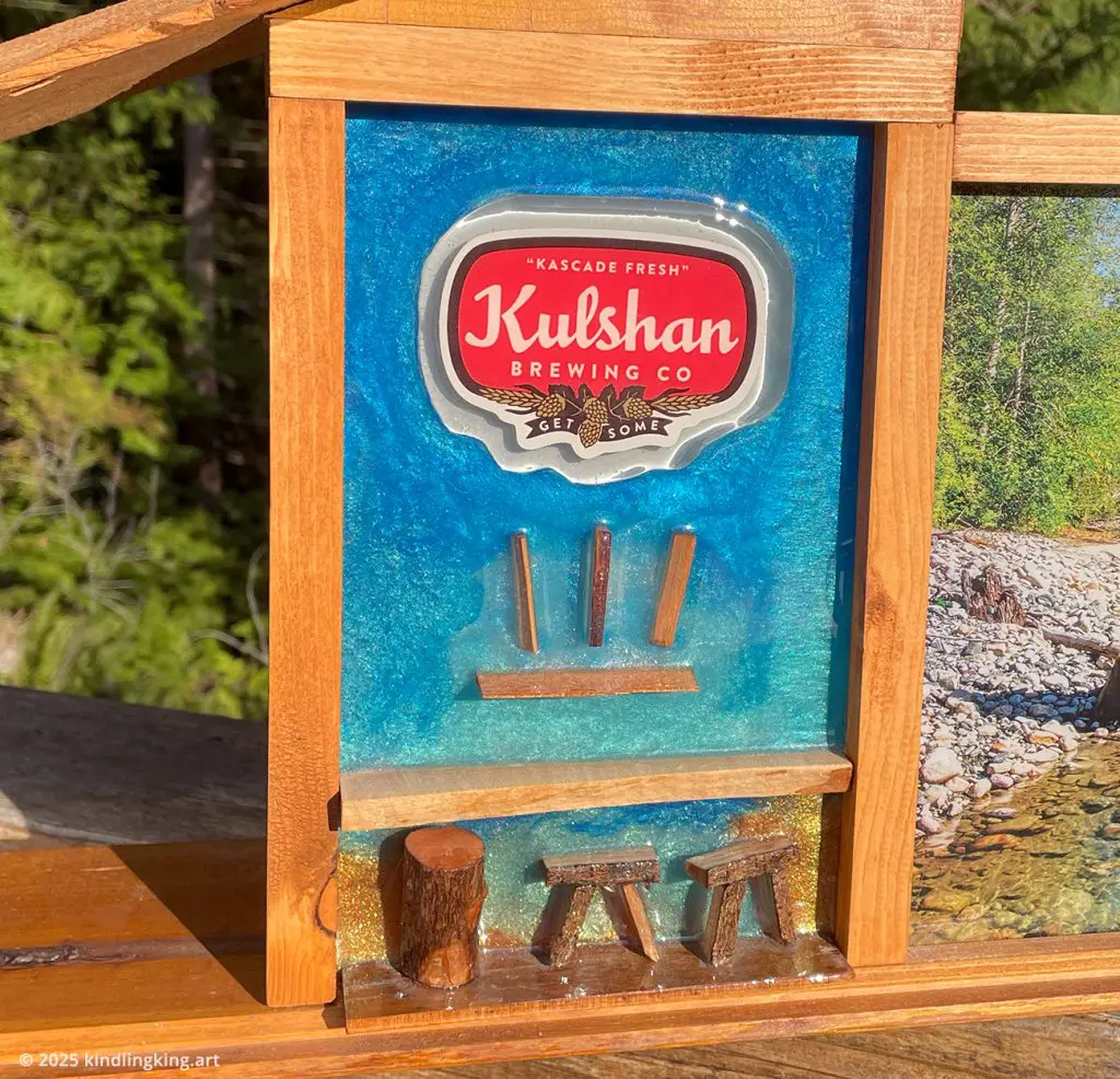 Handmade Back Lit Beer Sign Box