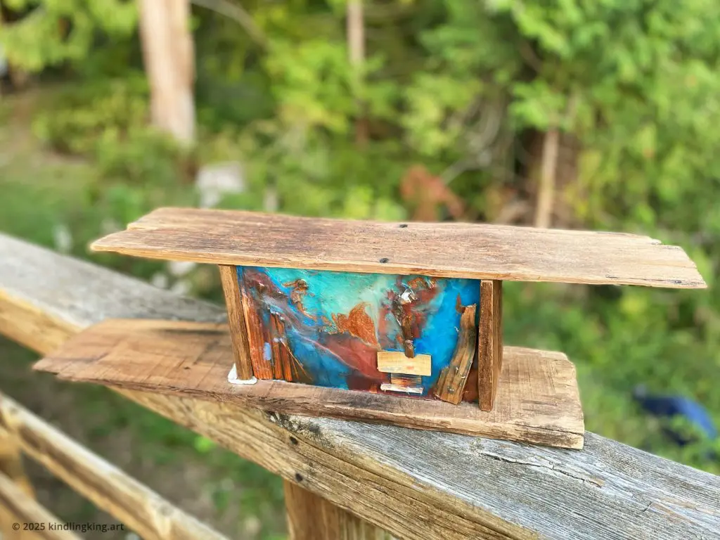 Handmade Colored Resin Light Boxes