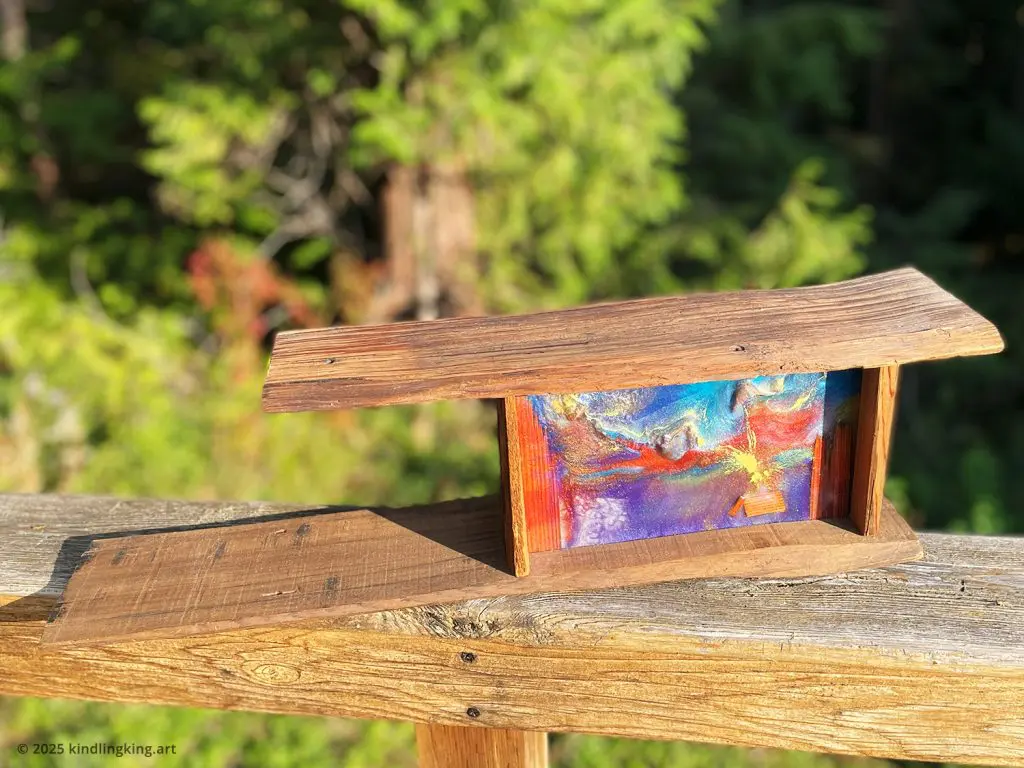 Handmade Wood And Resin Led Lightboxes