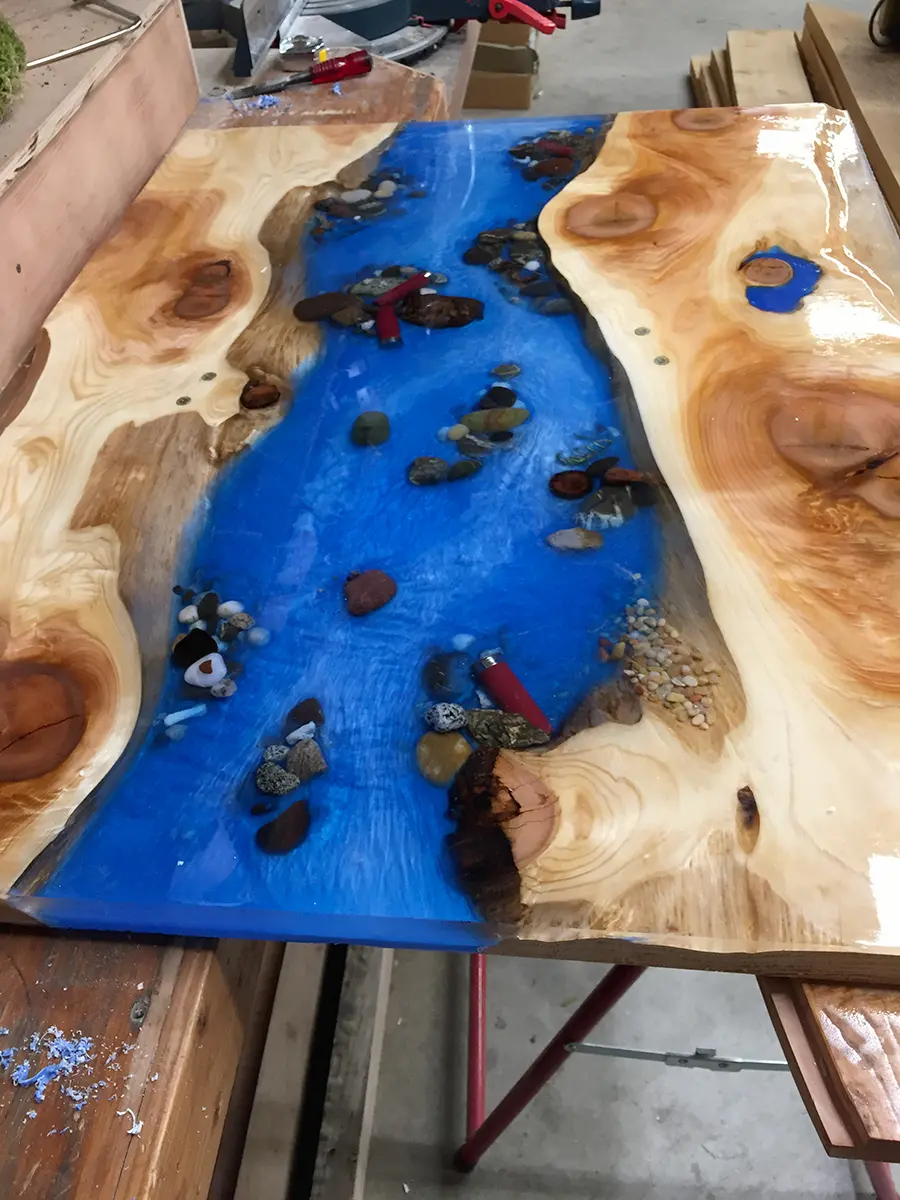 Resin River Table