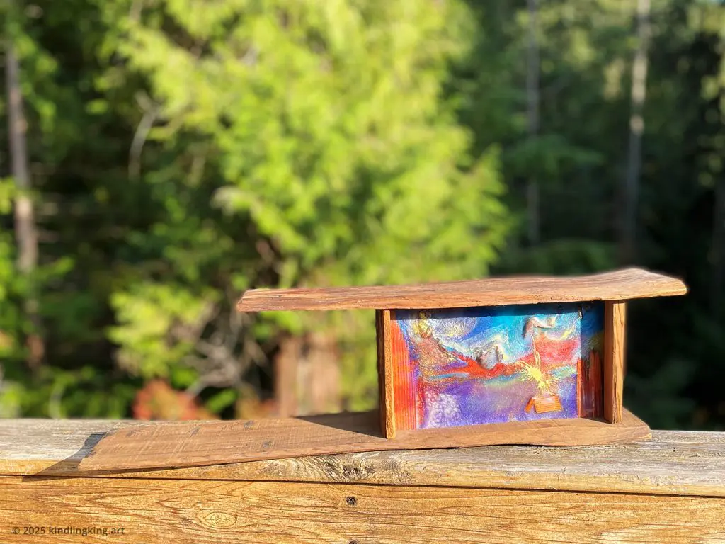 Resin Wood Cedar Shake Lightbox