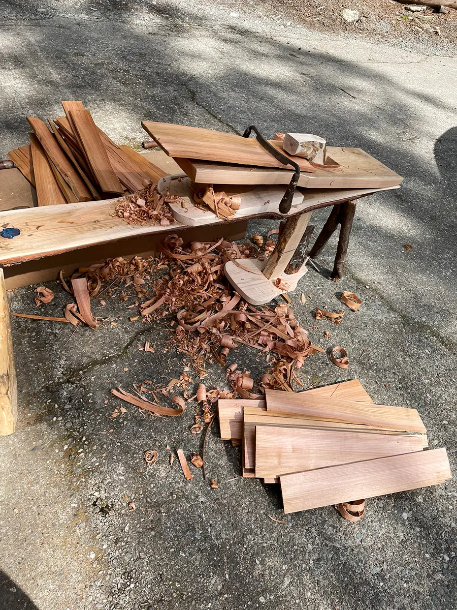 Shave Horse For Homemade Cedar Shakes