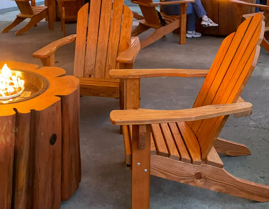 Custom Handmade Wooden Adirondack Chairs For Sale