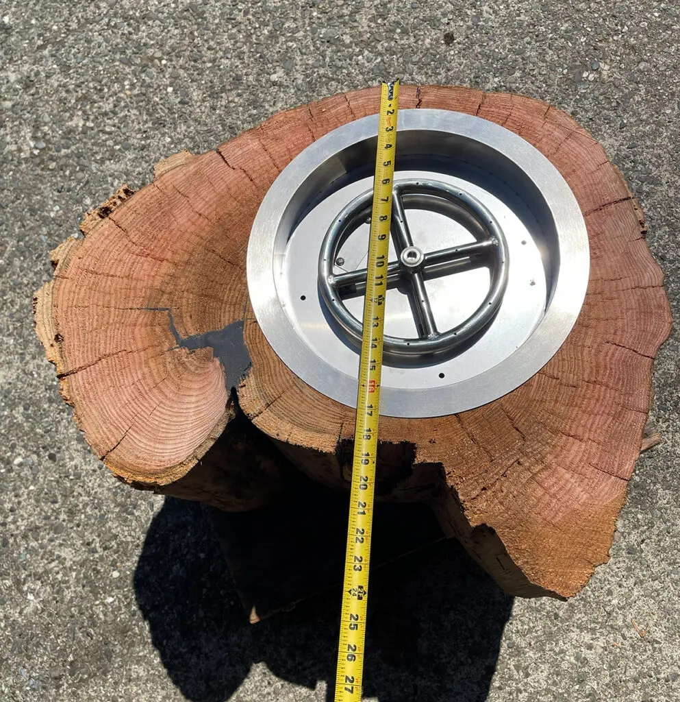 Custom Deck Fire Table Under Construction Cedar Top V2