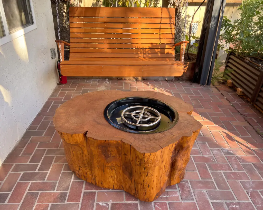 Deck Fire Table Luxury Custom From Wood Log