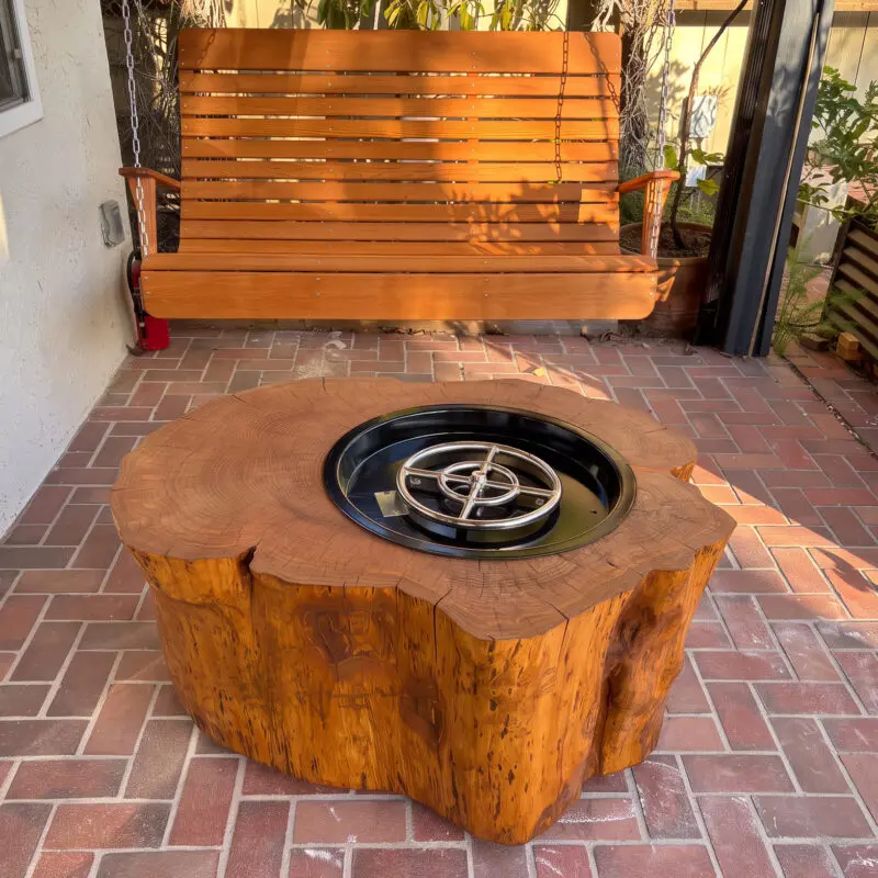 Deck Fire Table Luxury Custom From Wood Log